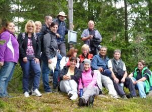 Das elefantenstarke Team auf Betriebsausflug im Waldviertel