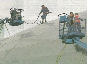 Glasreinigung Hangar 7 Salzburg