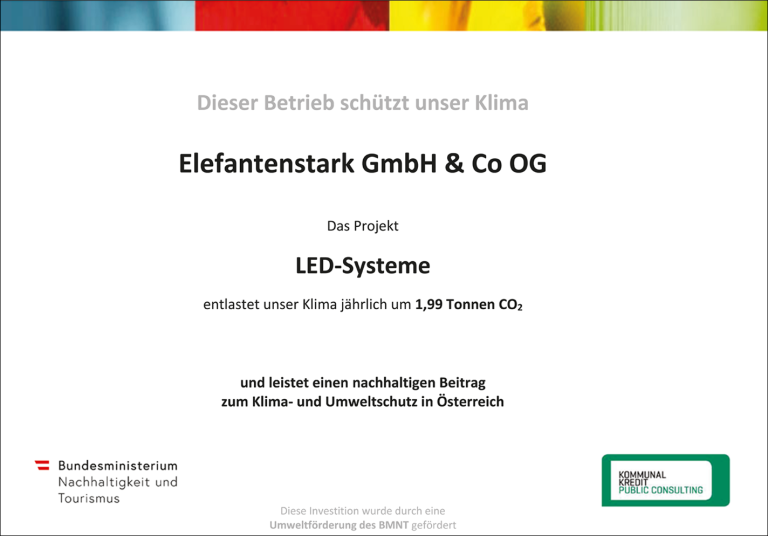 elefantenstarker Klimaschutz!