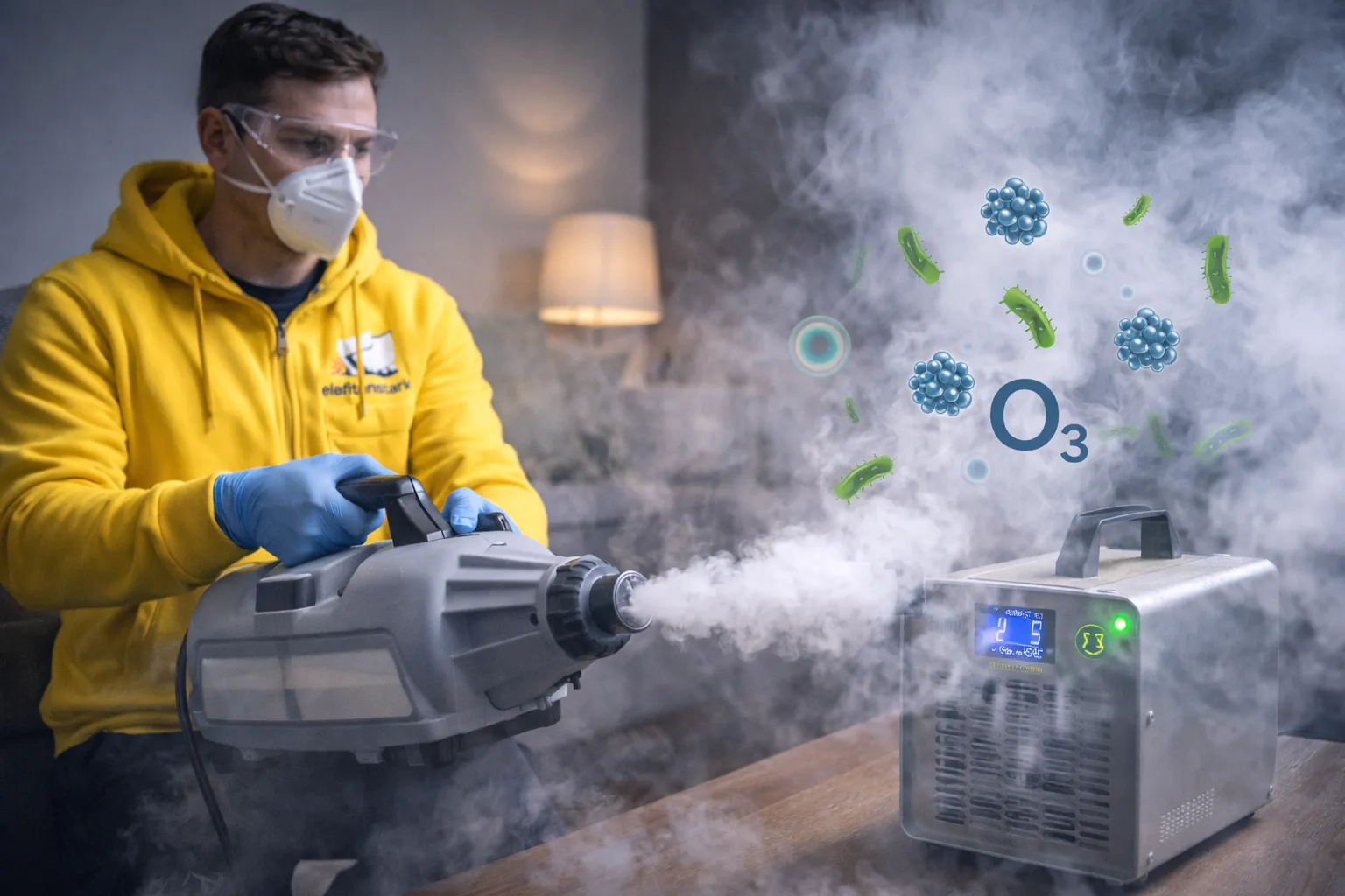 Geruchsvernichtung durch Mikroorganismen und Ozon