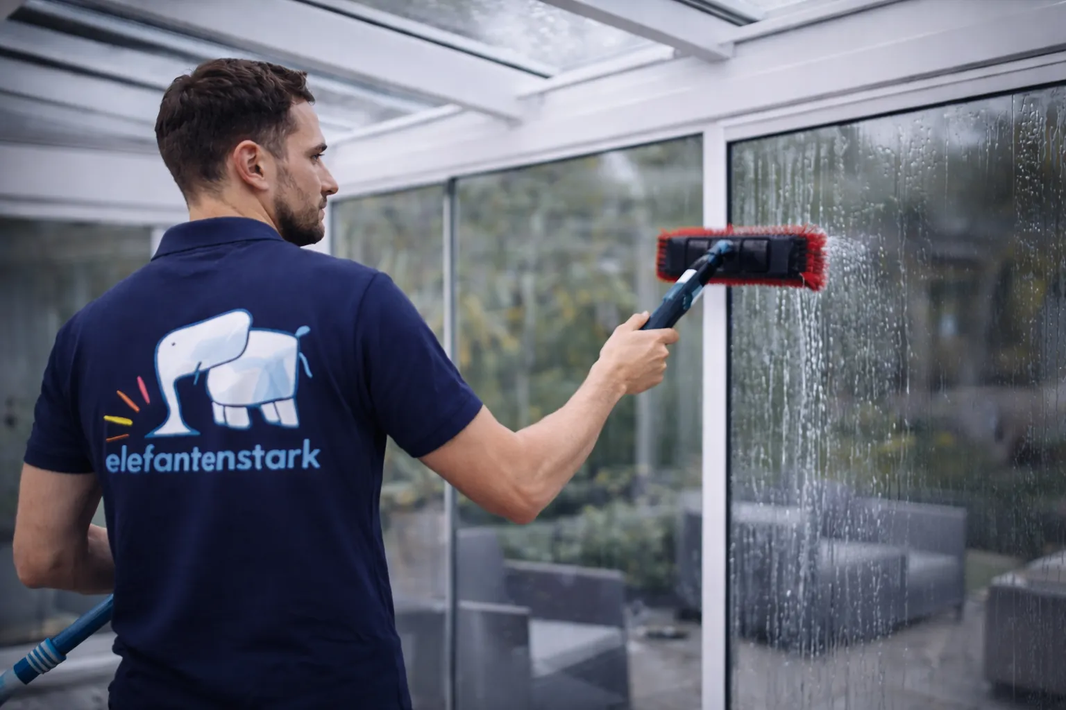 Wintergartenreinigung